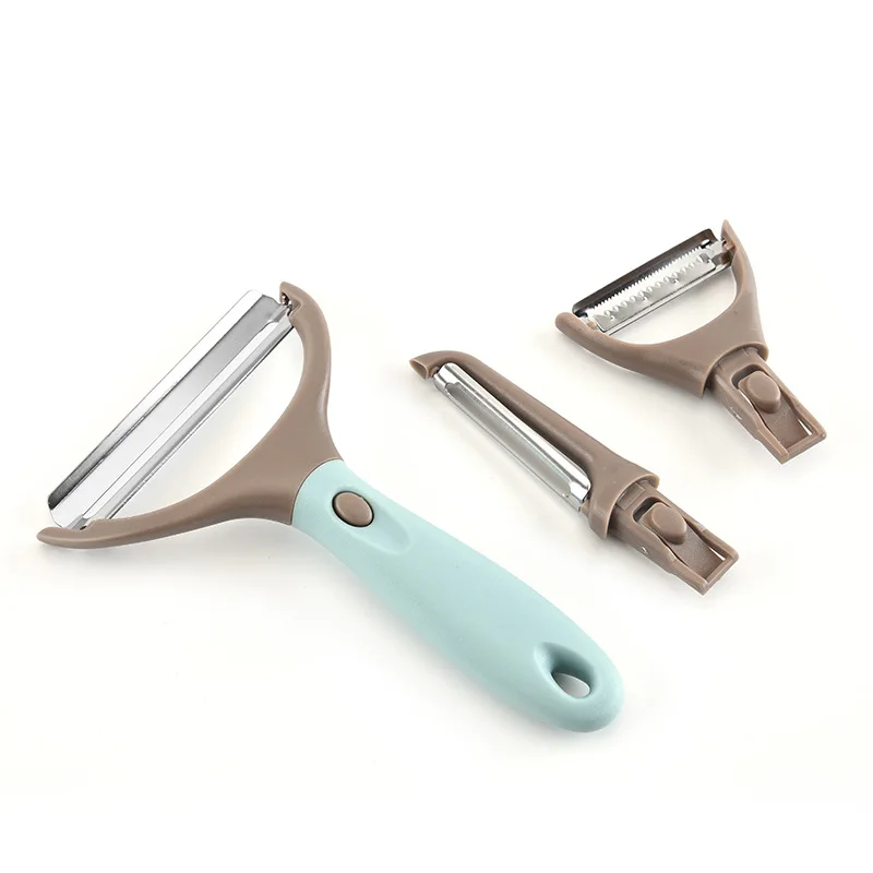 3 in 1 Stainless Steel Apple Peeler Vegetable Potato Y-Peeler  with Plastic Handle
