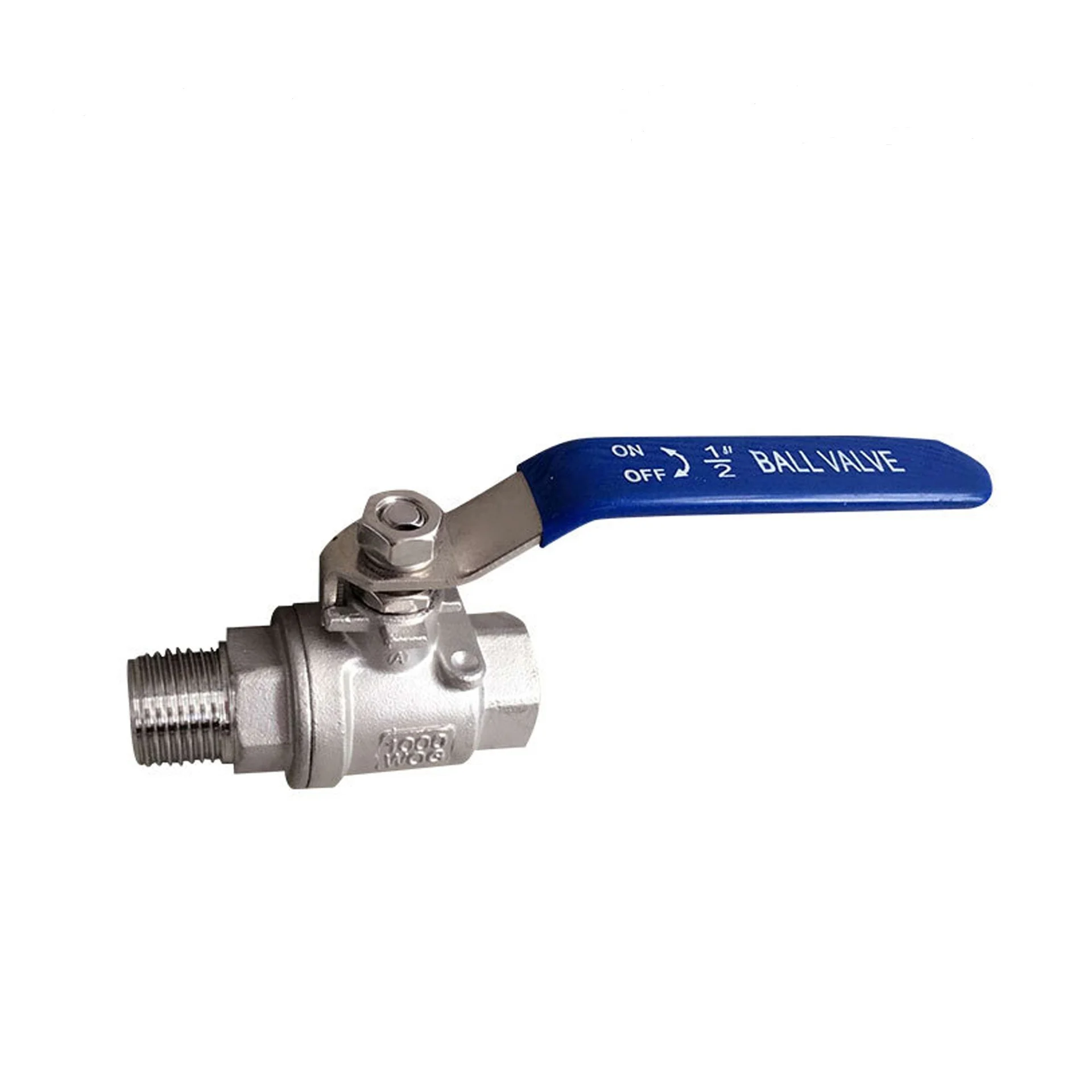 LIRLEE Durable BSPT NPT Female Thread Water Control Nickel Plated Forged Steel Ball Valve DN15