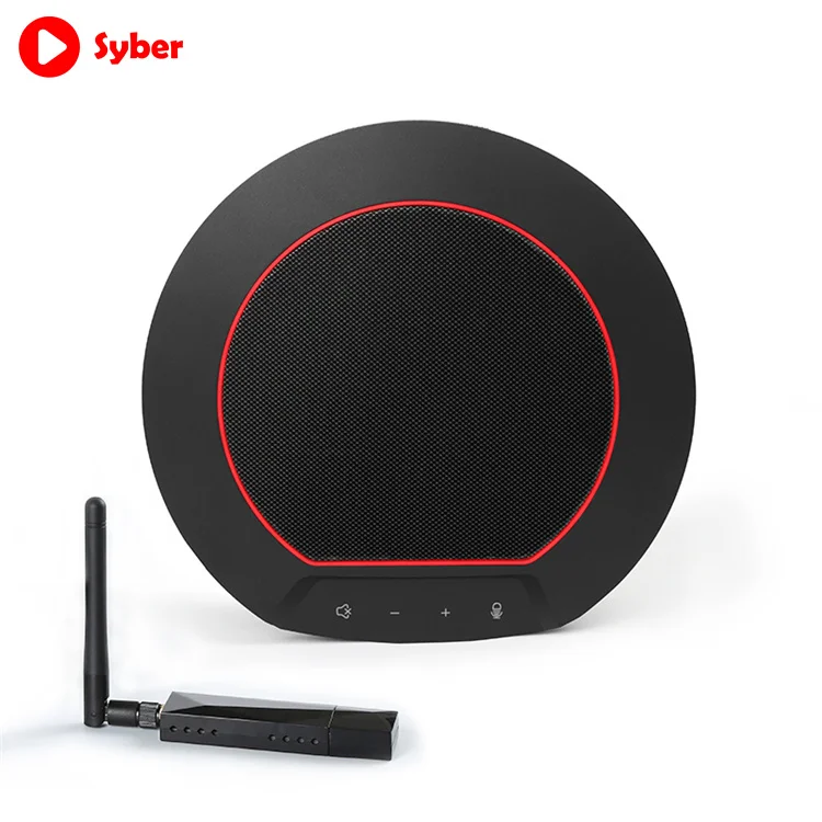 Беспроводной динамик M59 2,4g для конференц-связи с высоким качеством звука со встроенным двухсторонним микрофоном