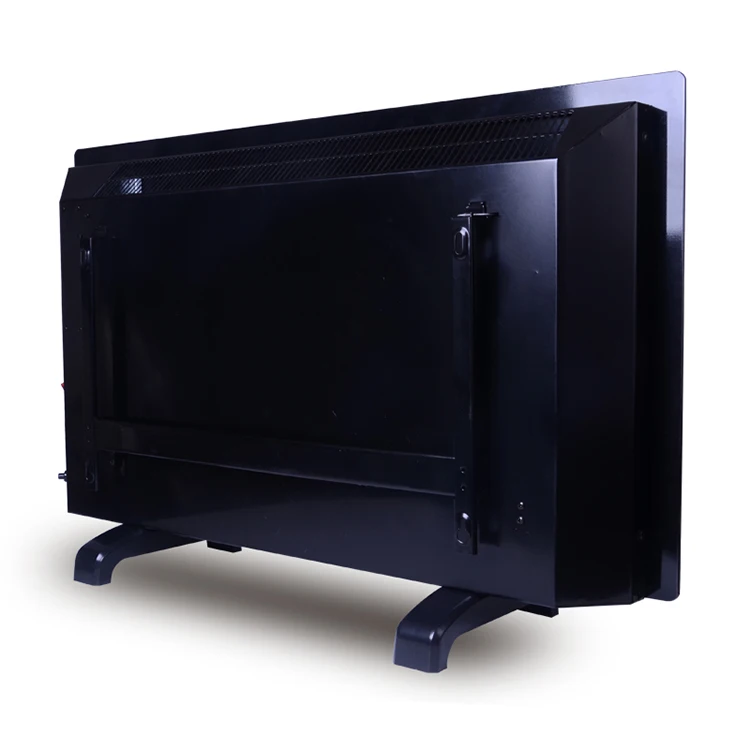 Adjustable thermostat freestanding overheat protection glass panel convector heater