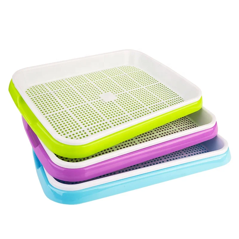Double layer sprouts plastic seed tray