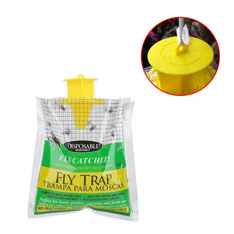 Disposable Fly Catcher Bag Mosquito Trap Catcher Fly Wasp Insect Bug Killer  Hanging Fly Trap