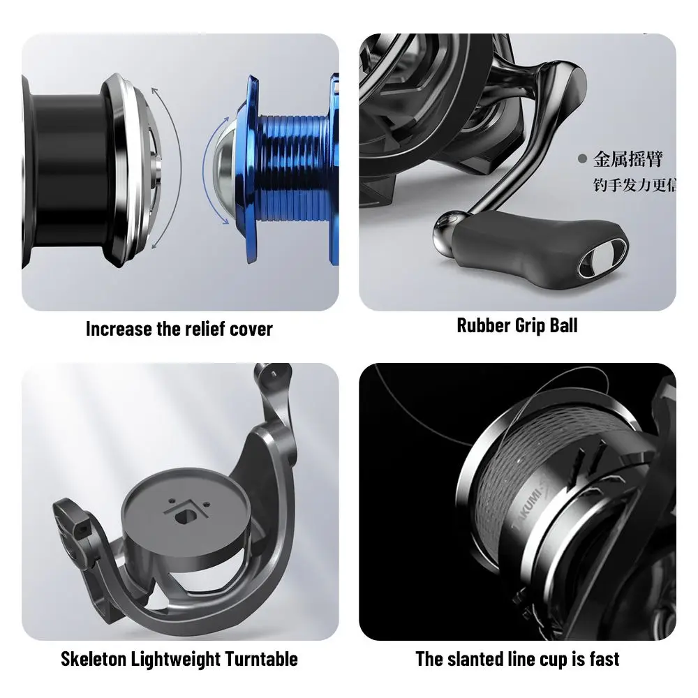 Metal road wheel double bass fishing reels fishing line wheel