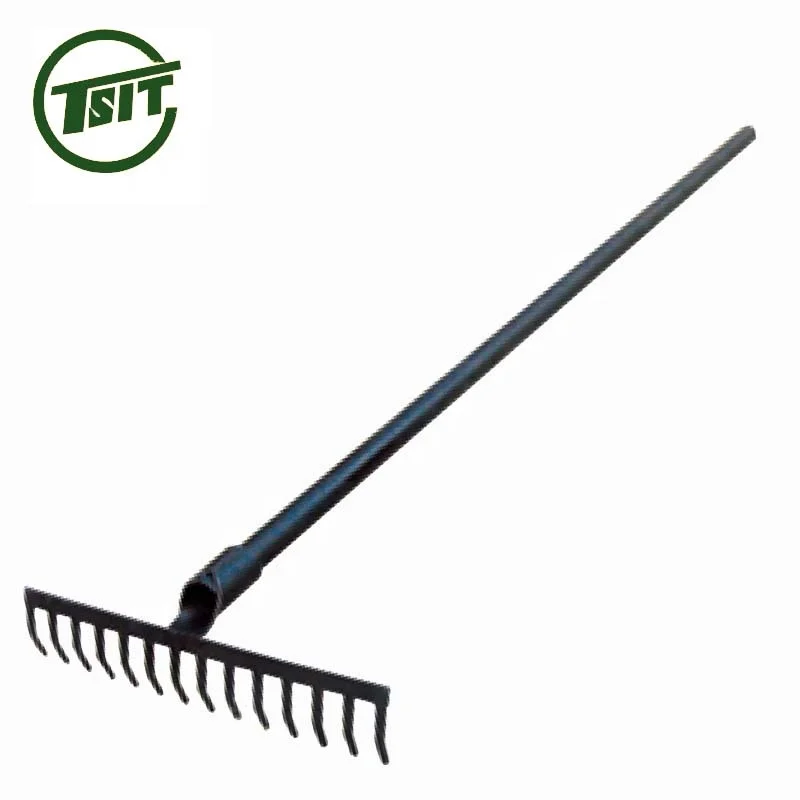 
heavy duty leaf garden lawn hand rake 