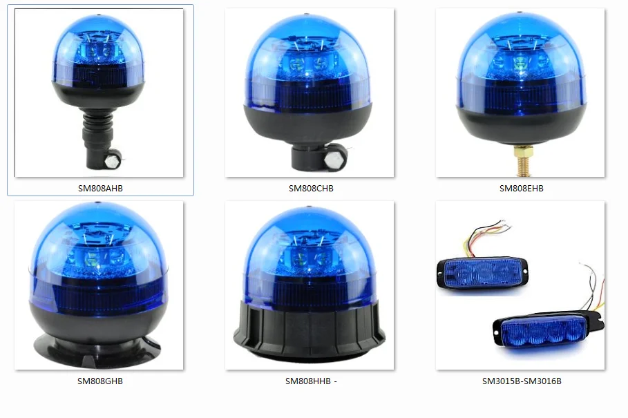 Amber car roof led warning strobe lights 12V 24V auto emergency strobe flashing beacon light ECE R65 gyrophare led bleu