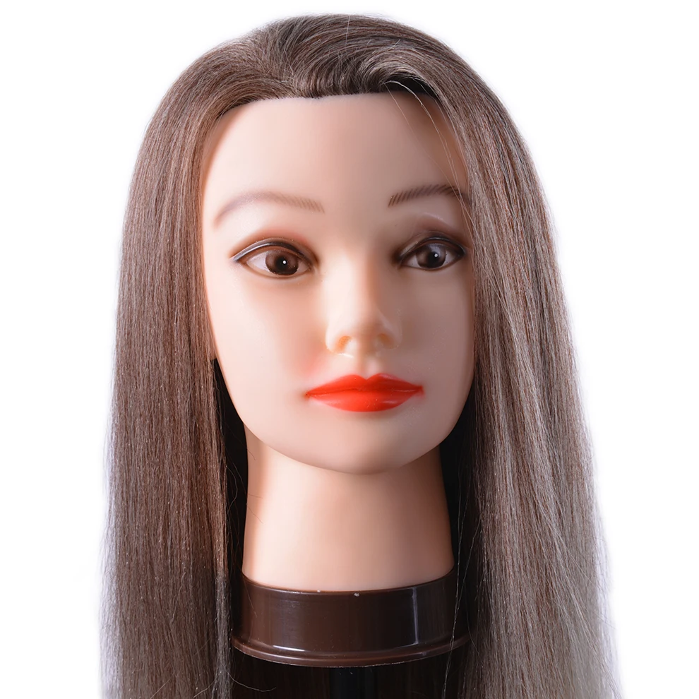 
Dummy head 24inch premium Synthetic Hair Mannequin Head practice wig for styling hair 