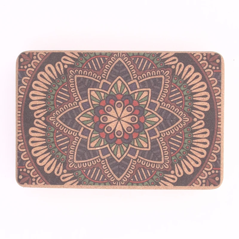 Customized Large Reycled Sturdy Cork Yoga Block Colour Bricks Woman Yoga Sets Fitness Eva Foam Color Block