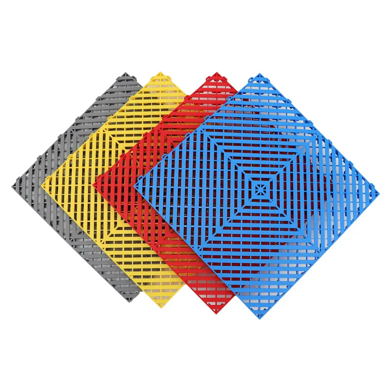 Interlocking Tiles,Garage Floor Tiles Work Great for Car Detailing Shop Car Washroom Workshop Floor Covering Interlocking Tiles