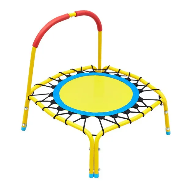 Hot Popular Top Quality Home Indoor Gym Small Jumping Bed Child Round Mini Trampoline Manufacturers Kid With Handle