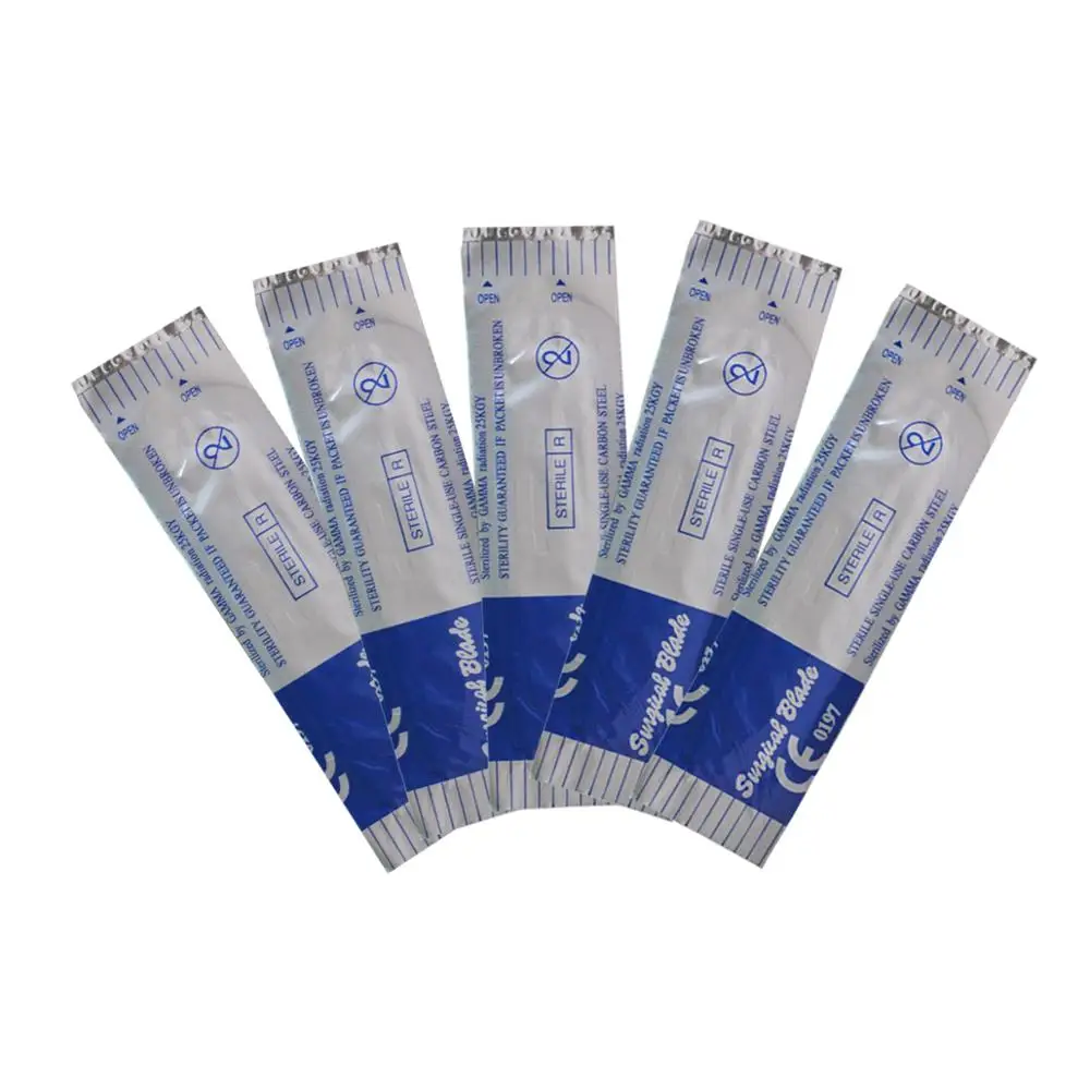 100 pcs/ box Carbon Steel Scalpel Blade Sterile Replacement Cutter Knife Head No. 23