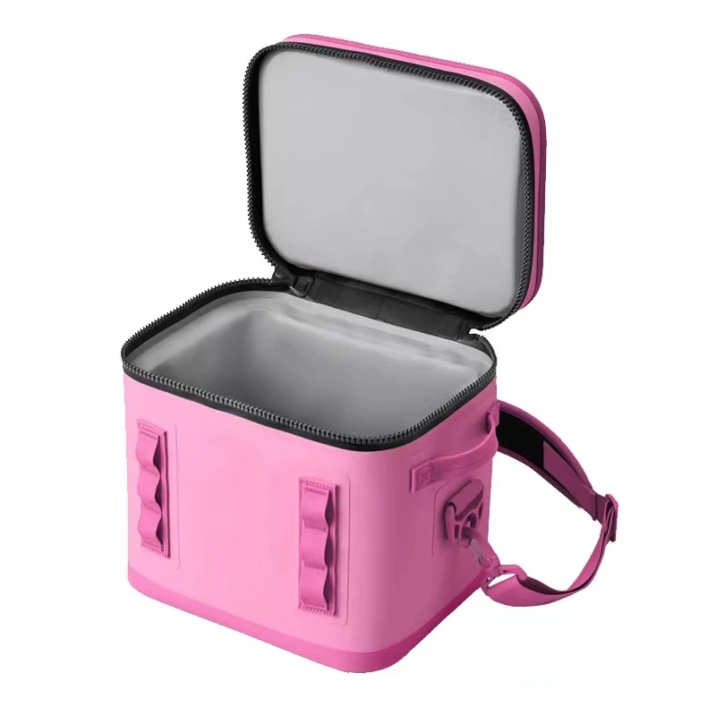 PINK  Custom Logo Insulated Boating Floating Pvc TPU Airtight Soft Ice Bag Fully Waterproof Cooler Box For Camping Fishing