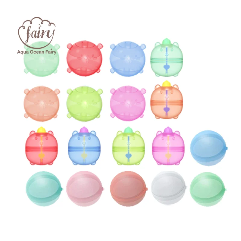 Custom Silicone Pool Beach Bath Toys Reusable Water Balloons Fast Refillable for Kids Children Water Fight Game Summer Party