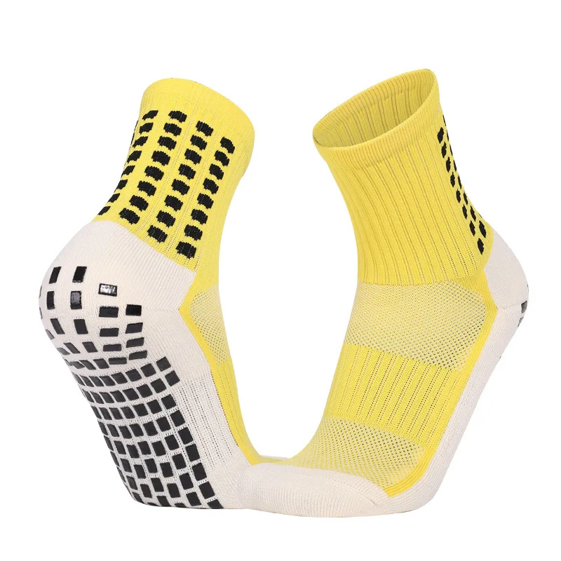 Wholesale High Quality Anti Slip Non Slip Grip Sock Football Non Skid Athletic Sox with grips Sport Socks