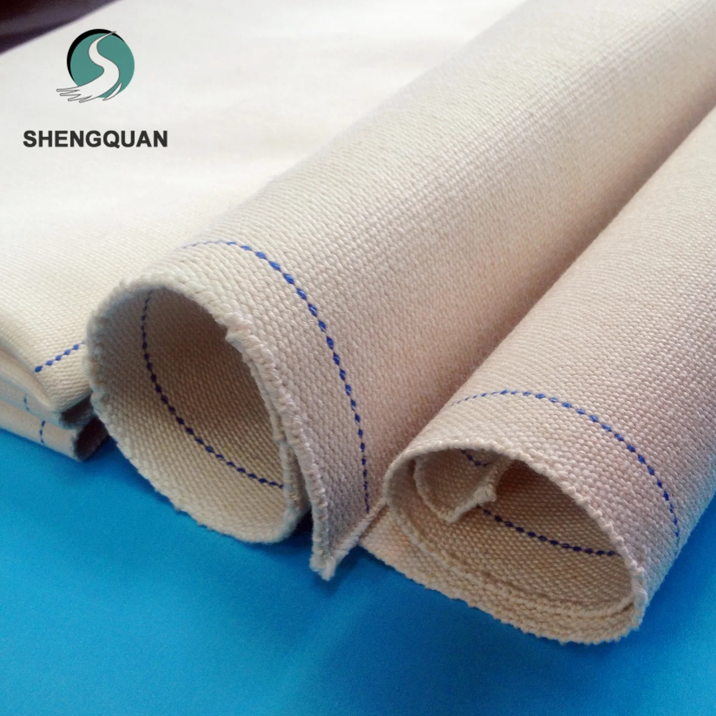 Cotton canvas sendless cotton biscuit belt/flat conveyor belt