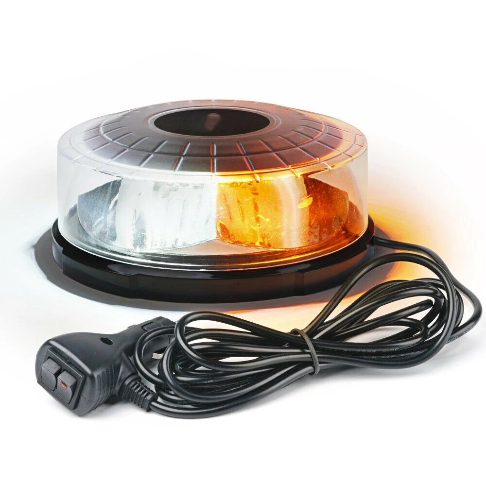 
CE 17 functions White Amber LED Strobe Flashing Light, Police car small Mini led flare traffic warning light 