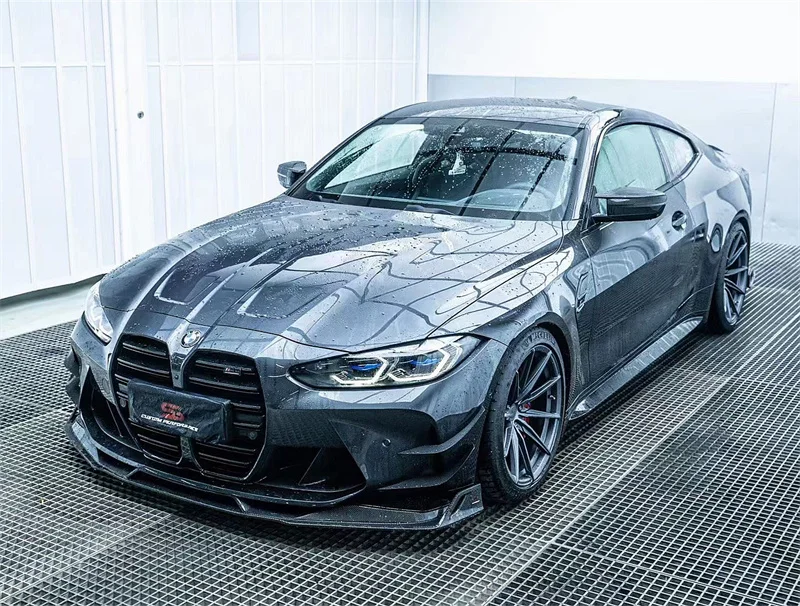 For BMW G82 G83 M4 G80 M3 body kit AE style carbon fiber front bumper lip with splitter