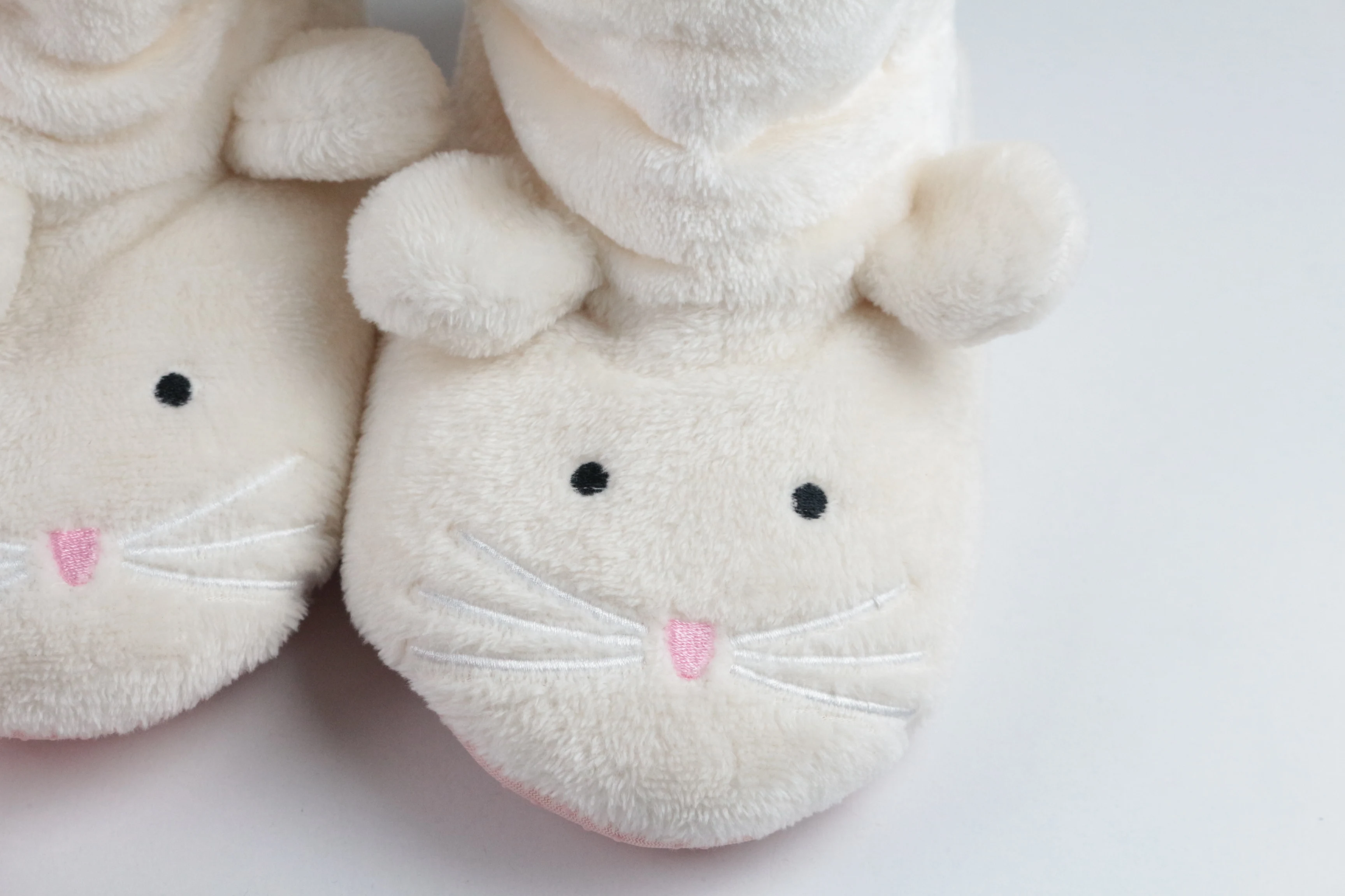 Cat head shape, coral fleece warm ladies cotton boots