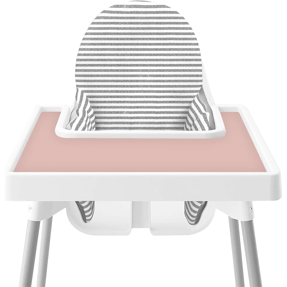 BPA Free Silicone Waterproof Washable Food Grade Baby Silicone High Chair Tray Placemat