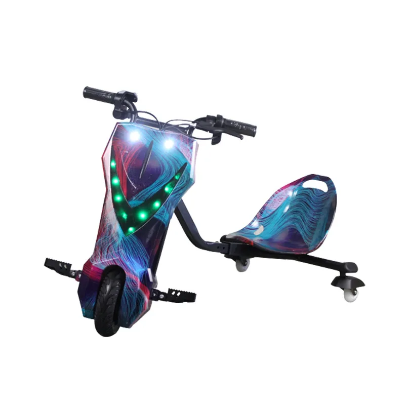 Child 36V Electric Scooter 3 Wheel Drift Trike Go Kart Boy Toy Self Balance Scooter Electric for Kids Lithium Battery