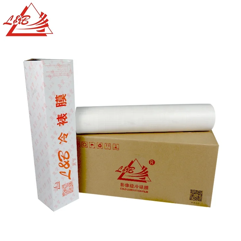 L&B 16# Cold Laminating Photo Film Transparent Texture Cold Laminate Roll For Photo Protection,Decoration