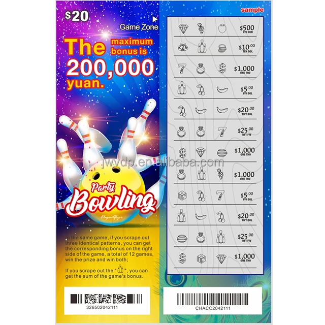 Factory direct sale lottery numbers digital prinating Black Core Paper Custom Sizes design winning lottery tickets