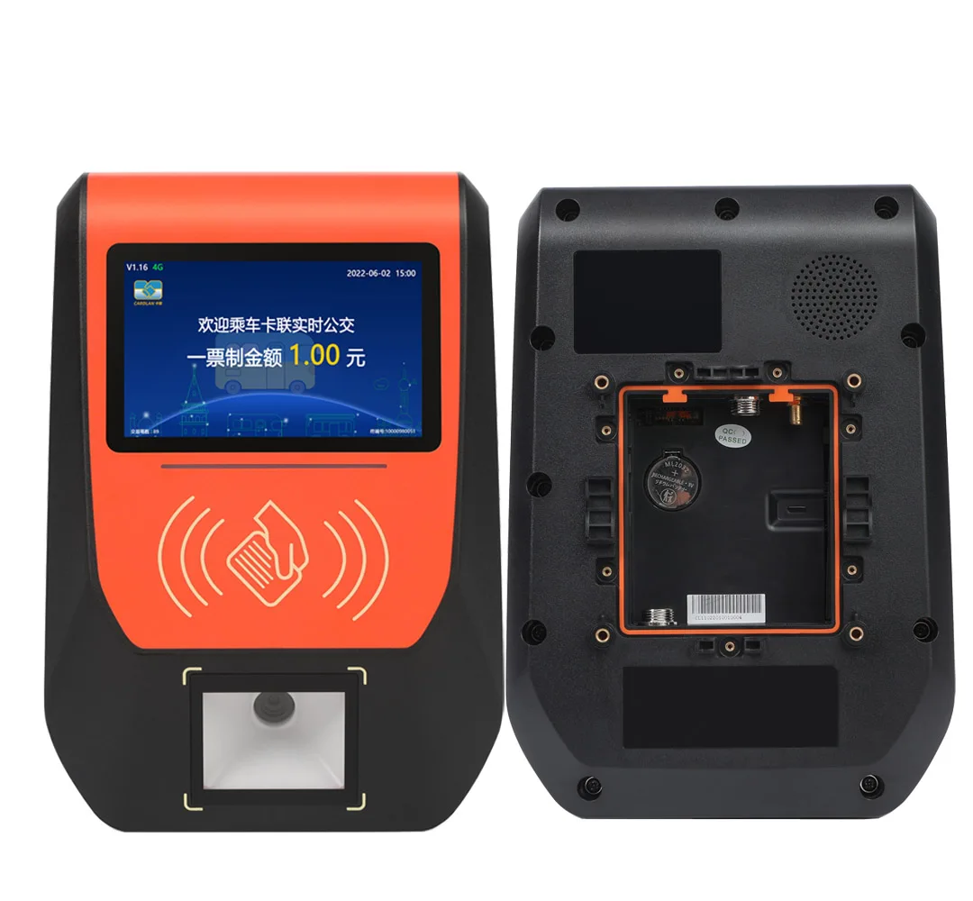 Public transport payment terminal bus validator electronic ticket machine top up card pay machine