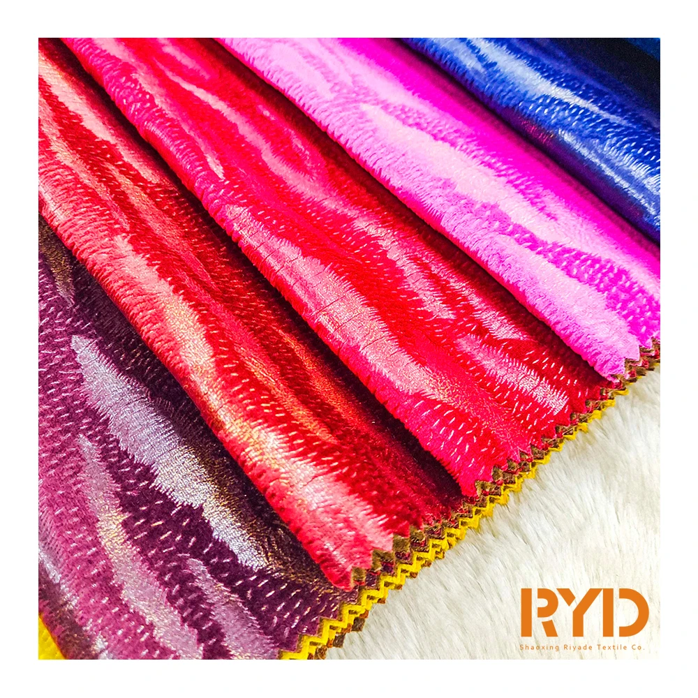 Holland Velvet Glue Emboss New Design 100%Polyester Home textile Sofa Fabric Printing 2021