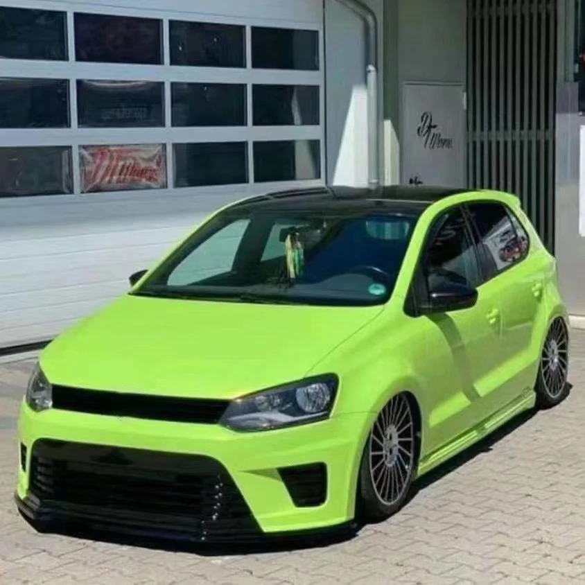 For VW Polo WRC  ABS Bumper Lip Front Shovel Style Body Kit Spoiler parts front bumper