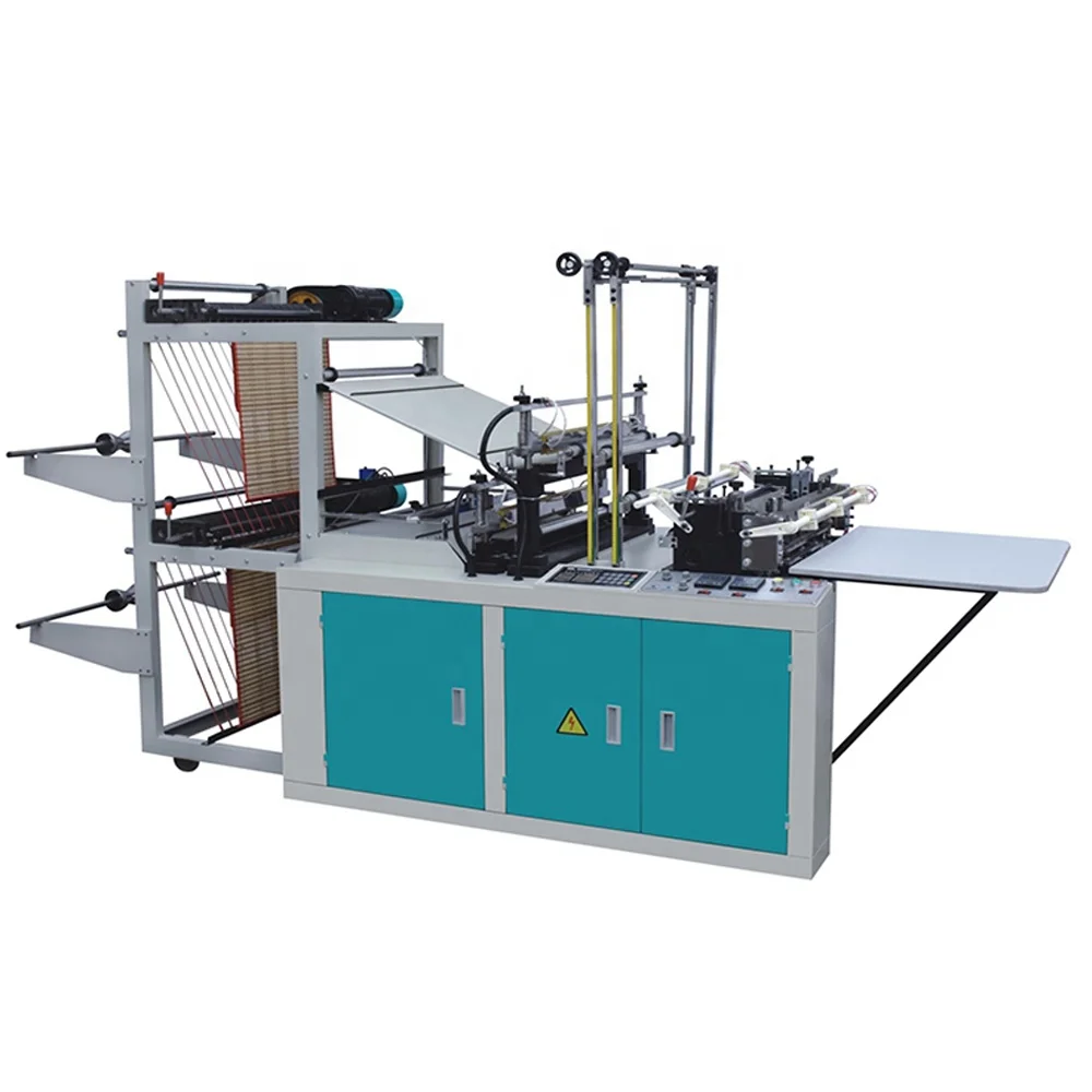 Taiwan quality automatic recycled plastic opp pp bopp polypropylene square bottom bag making machine