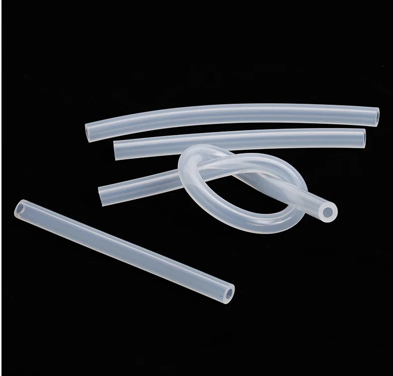 3x5mm high transparent 65A hardness platinum cured grade silicone rubber hose