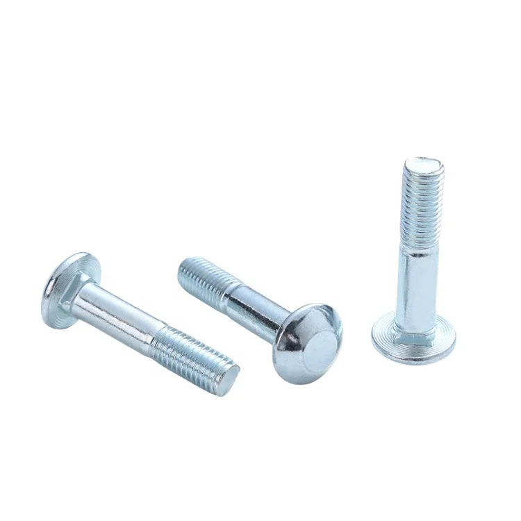 Extended Flange Bolt Screw External Hexagonal Flange Surface Screw Blue White Zinc Half Thread Bolt