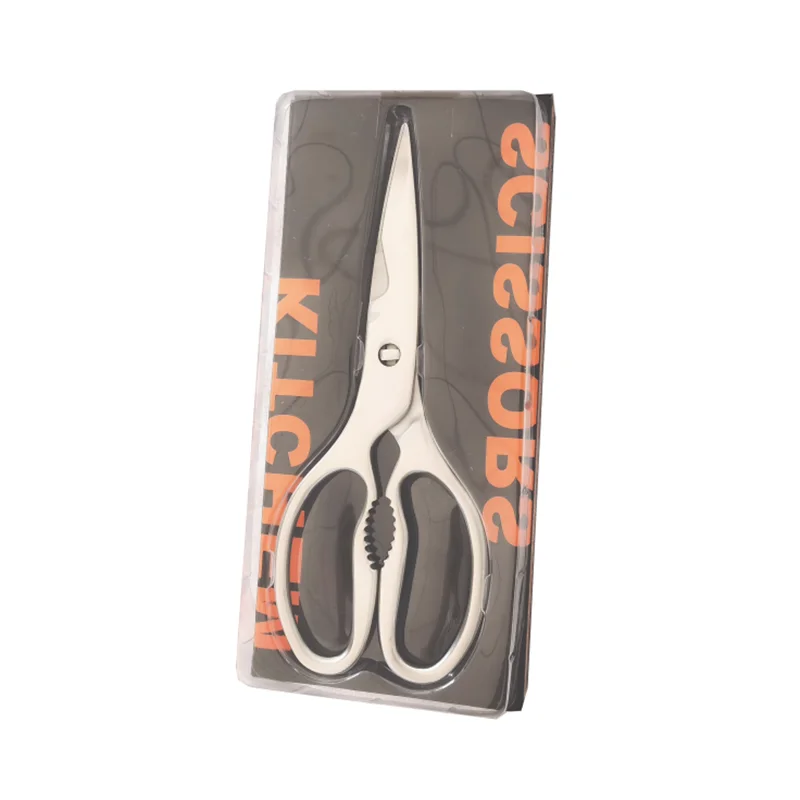 Wholesale high quality multi-purpose super sharp kitchen scissors all stainless steel poultry scissors