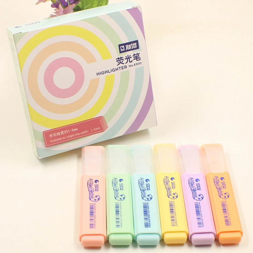  Хайлайтер STA NO.8300 серии Pastel для