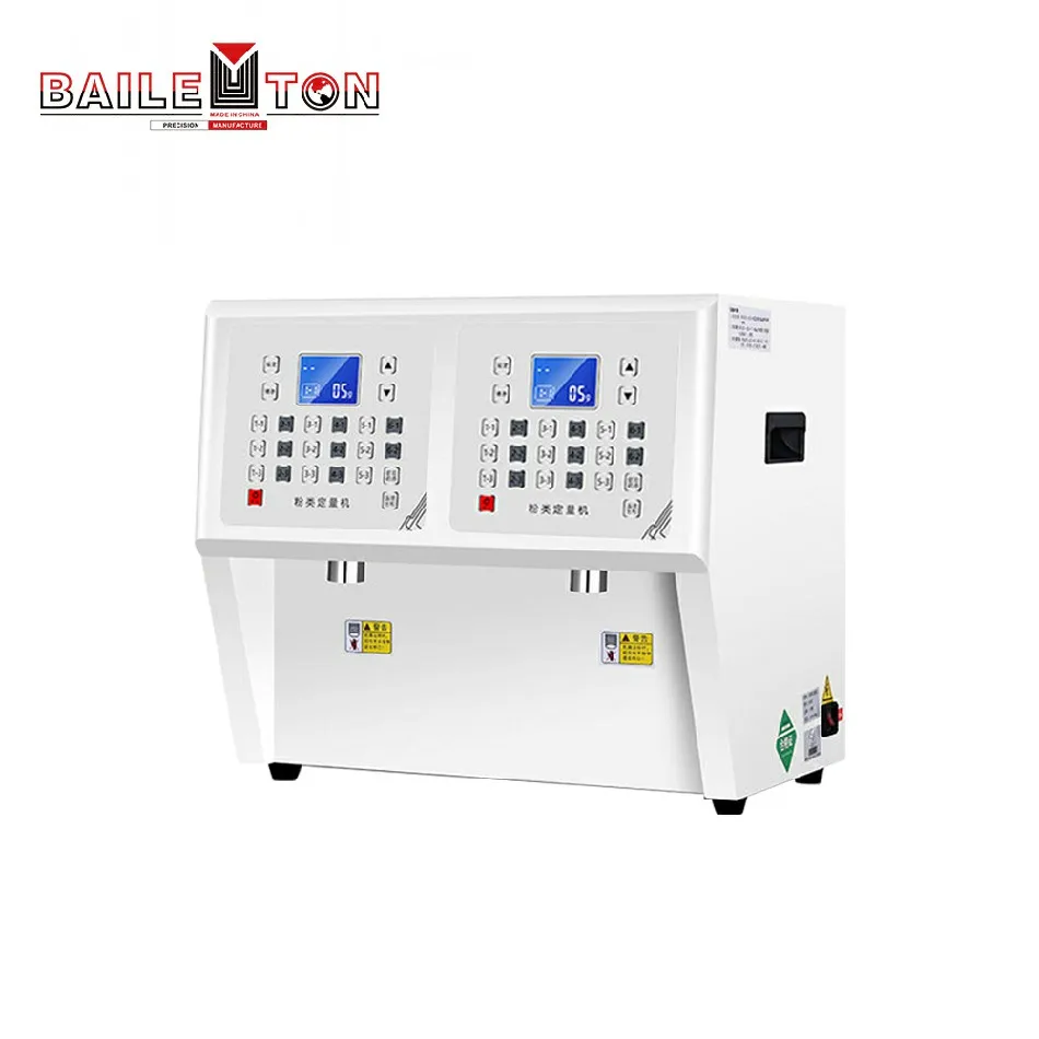 Bubble Tea Coffee powder dispenser Machine Double head Powder Quantizer Machine