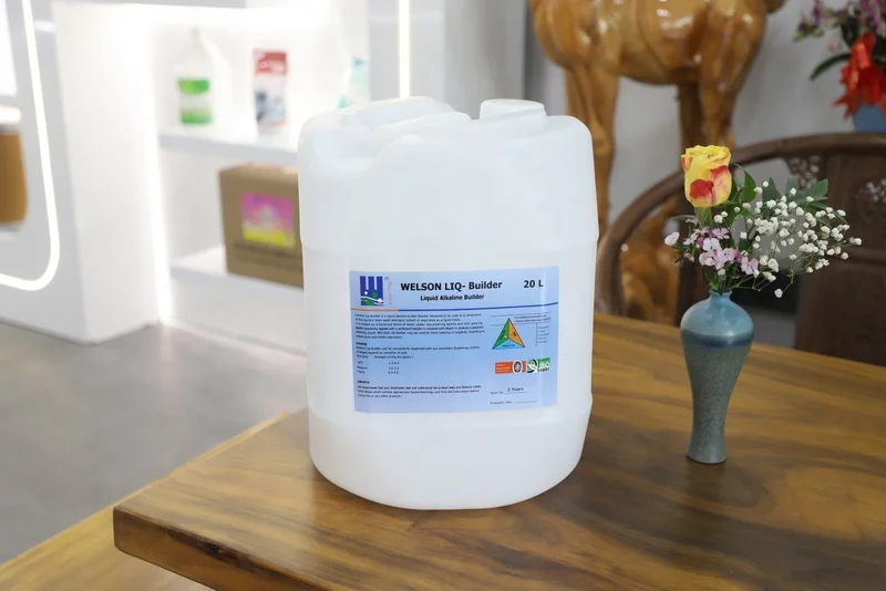 Concentrated laundry liquid alkaline builder commercial and Industrial application for hotel and hospital linen cleaning