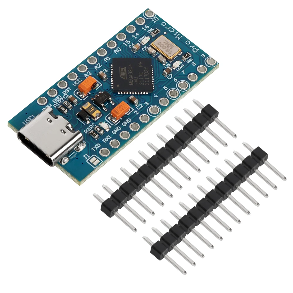 Factory New USB C Pro Micro Atmega32u4 Pro Micro Type C 5V 16mhz Microcontroller Pro Micro 5V Board