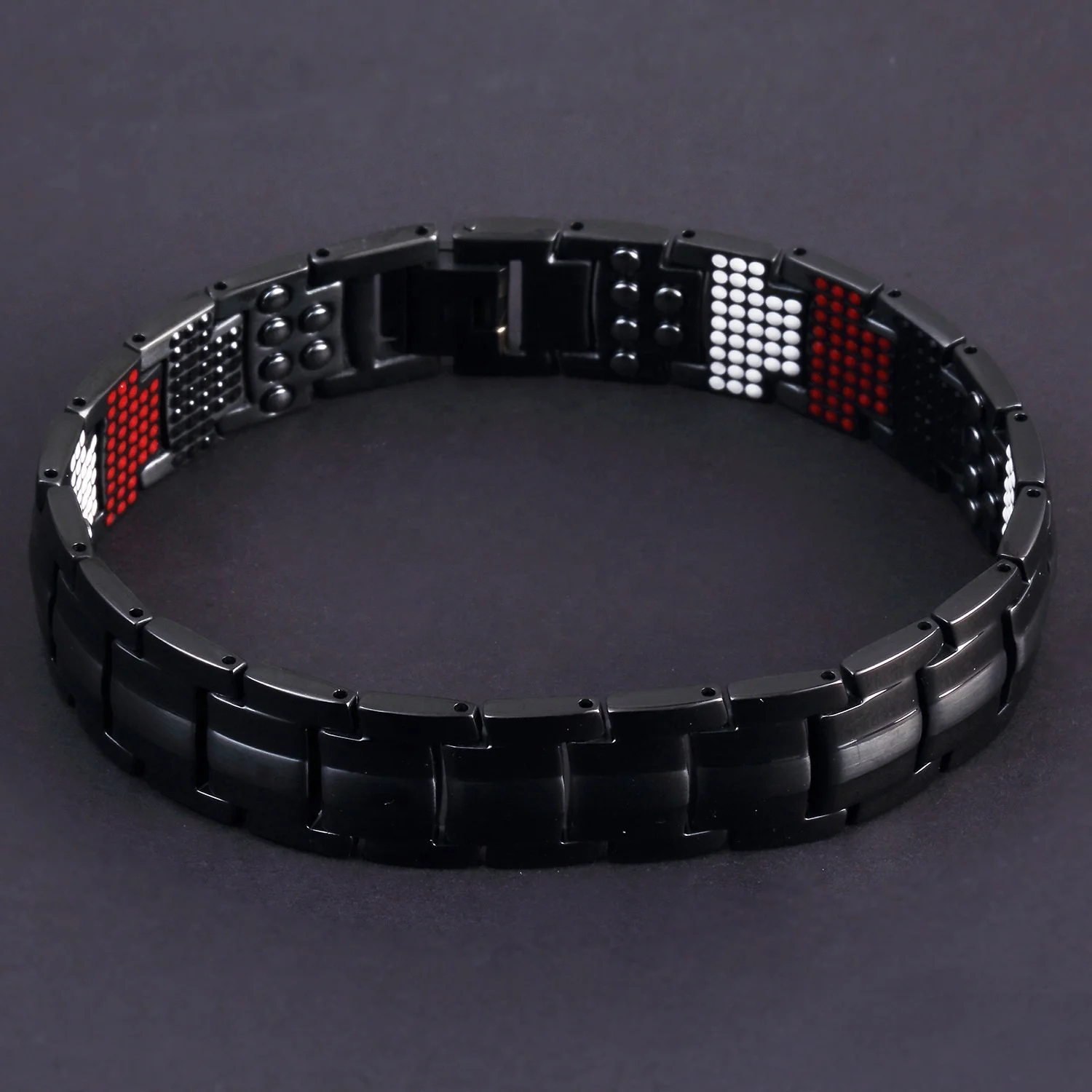 Double energy bracelet Unisex Healthcare Powerful Blue Energy Magnetic  213*19mm, net weight : 40g/pcs