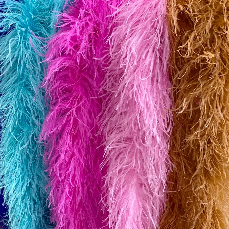 Ostrich Feather Boa 10 plys Fluffy Boas Ostrich Feathers for Performance Wedding Party Dress