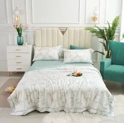 Skin Friendly Four-Piece Suit 3D Printing Tencel Sheets Bed Set Bedding