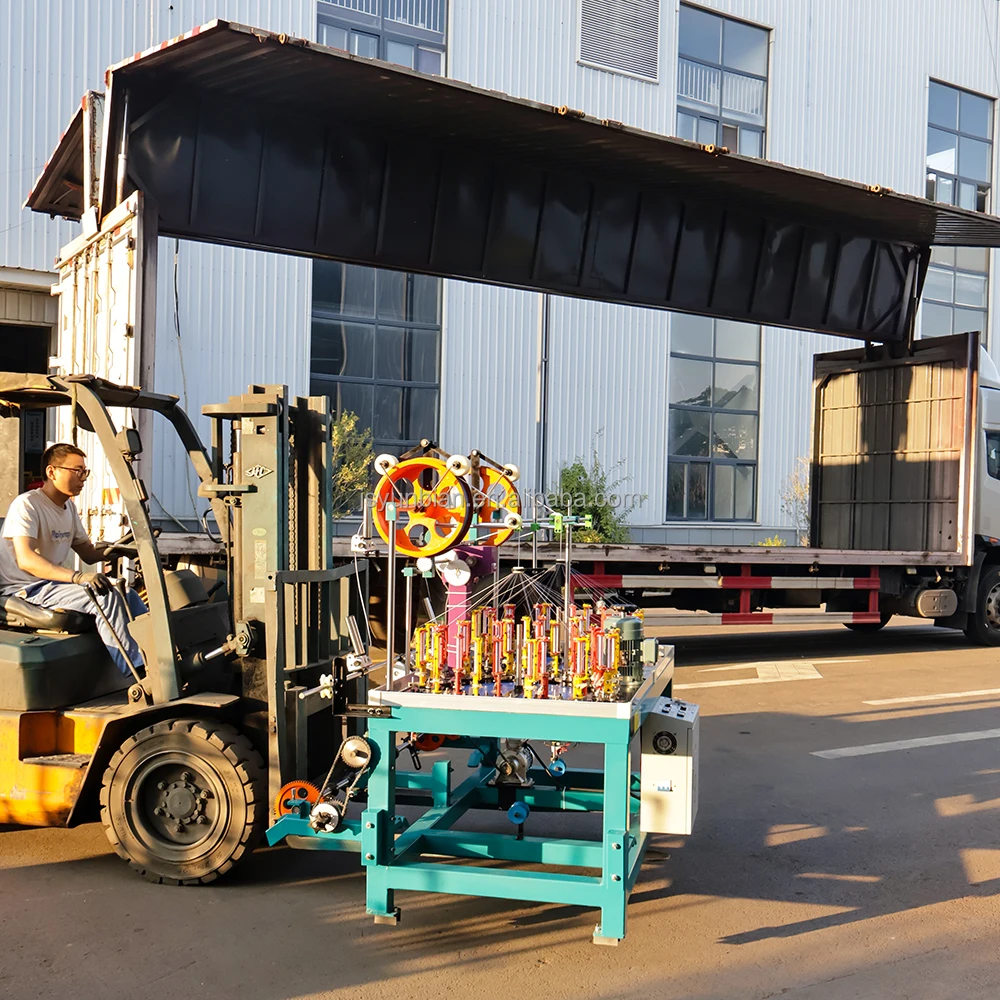 Yunbian (90-48-2) electric wire braiding machine 48spindle 2 head rope braiding machine behind take-up system wires cable