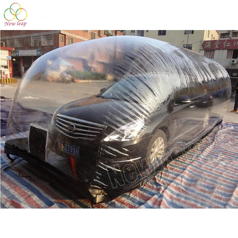PVC clear Portable Inflatable Car Tent Capsule Inflatable Car Cover Capsule
