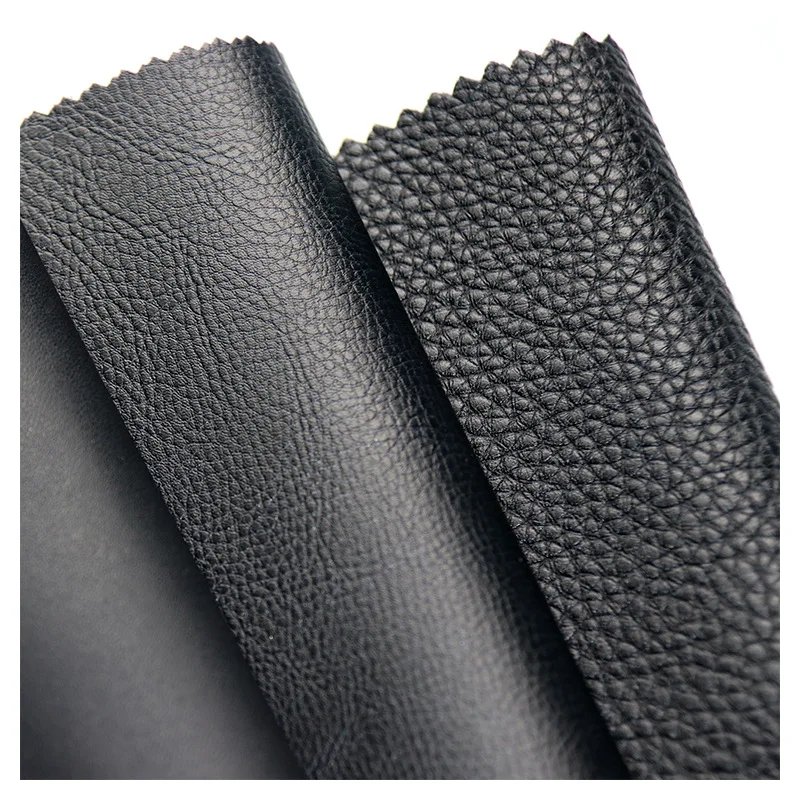 PVC Synthetic leather black series of various textures embossed leather for car seat sofa bags suitcase leather product fabric
