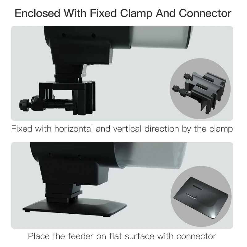 2nd New iLONDA Simple Version Fish Feeder 3 Different Periods Feeding Mode Adjustable Fish Feed Dispenser