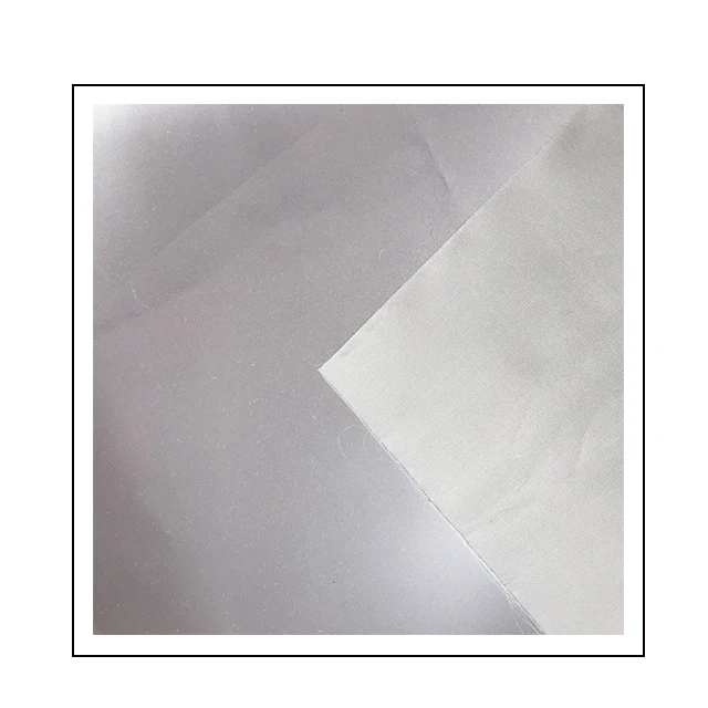 2023 Popular High Visibility Polyester Waterproof Funny Reflective Silver-grey Clothes Fabric