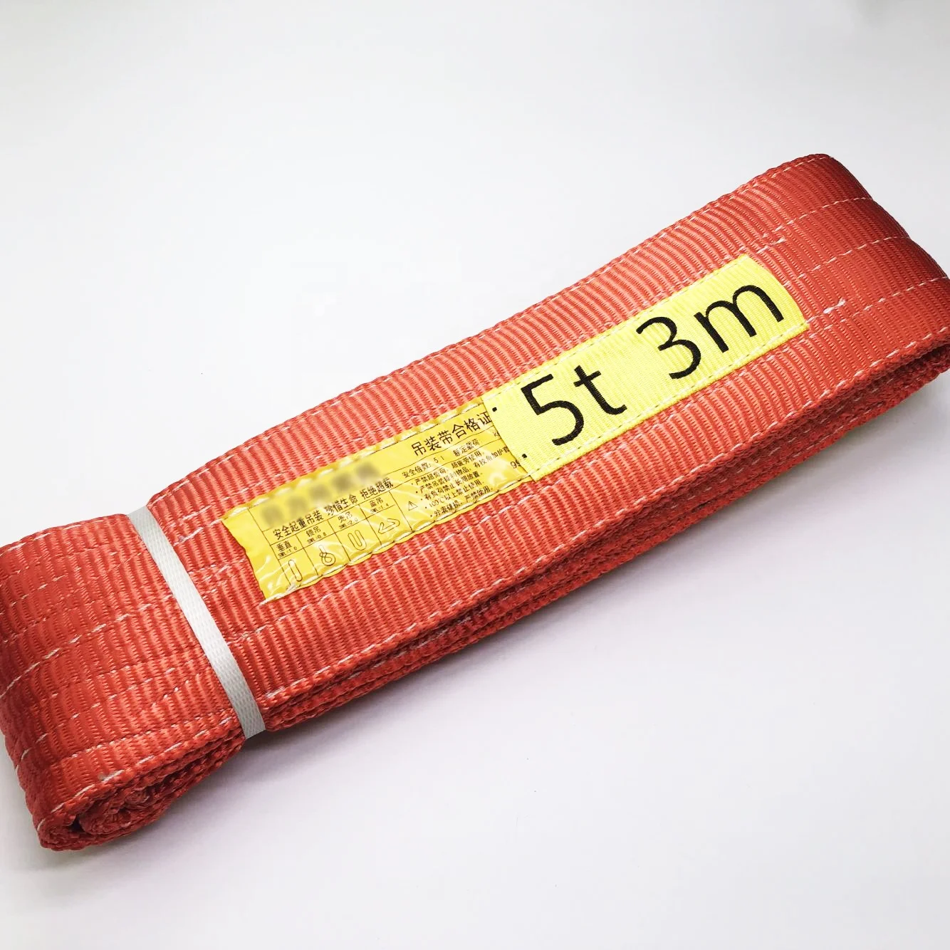 5Ton  100% polyester lifting flat webbing sling