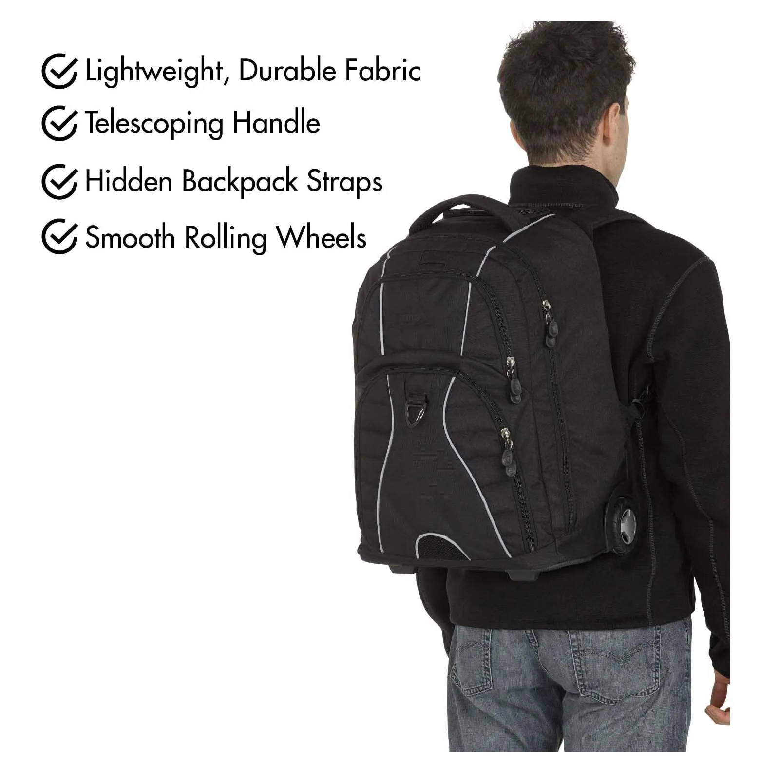 Wheeled Laptop Backpack Latest backpack with trolley for easy travelling