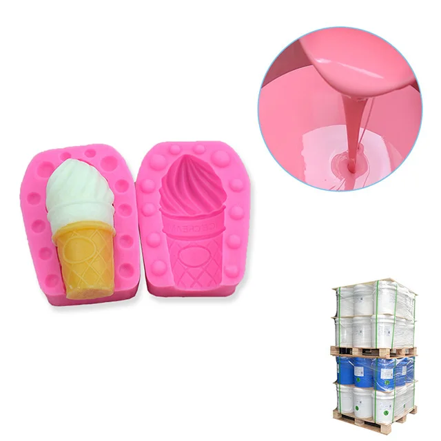 2022 tin base condensation two part liquid silicone rubber for resin figurine craft  mould material