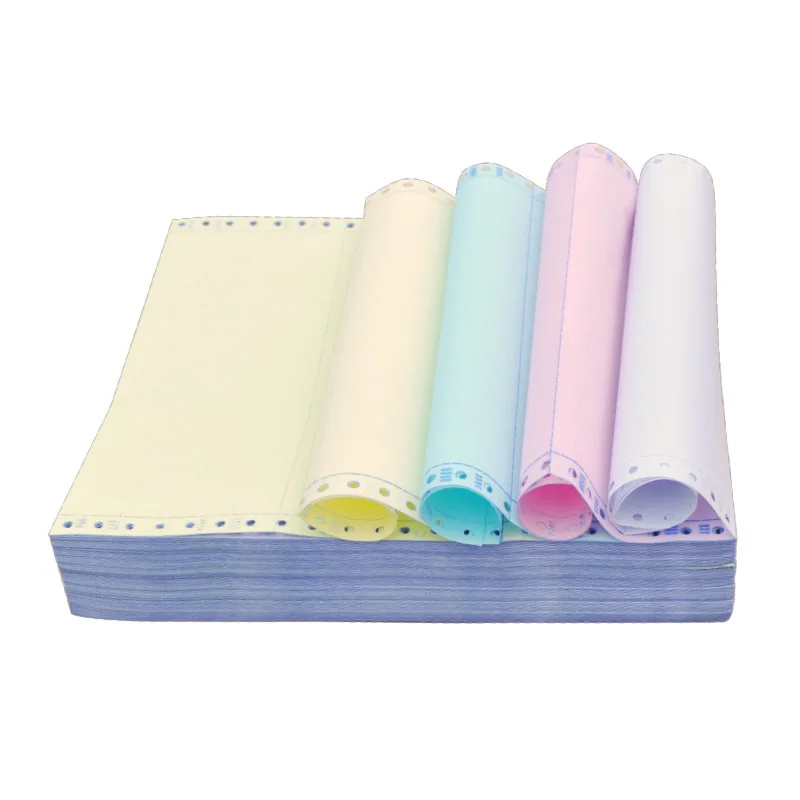 Superior Quality Wholesale CB CFB CF Carbonized 2ply 3ply Multi-ply Continuous Carbonless Copy Paper for Office Invoice Paper