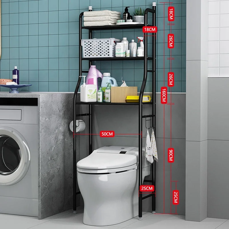 Adjustable Toilet Storage Rack Rare Bathroom Shelf Washing Machine Shelf TSR238