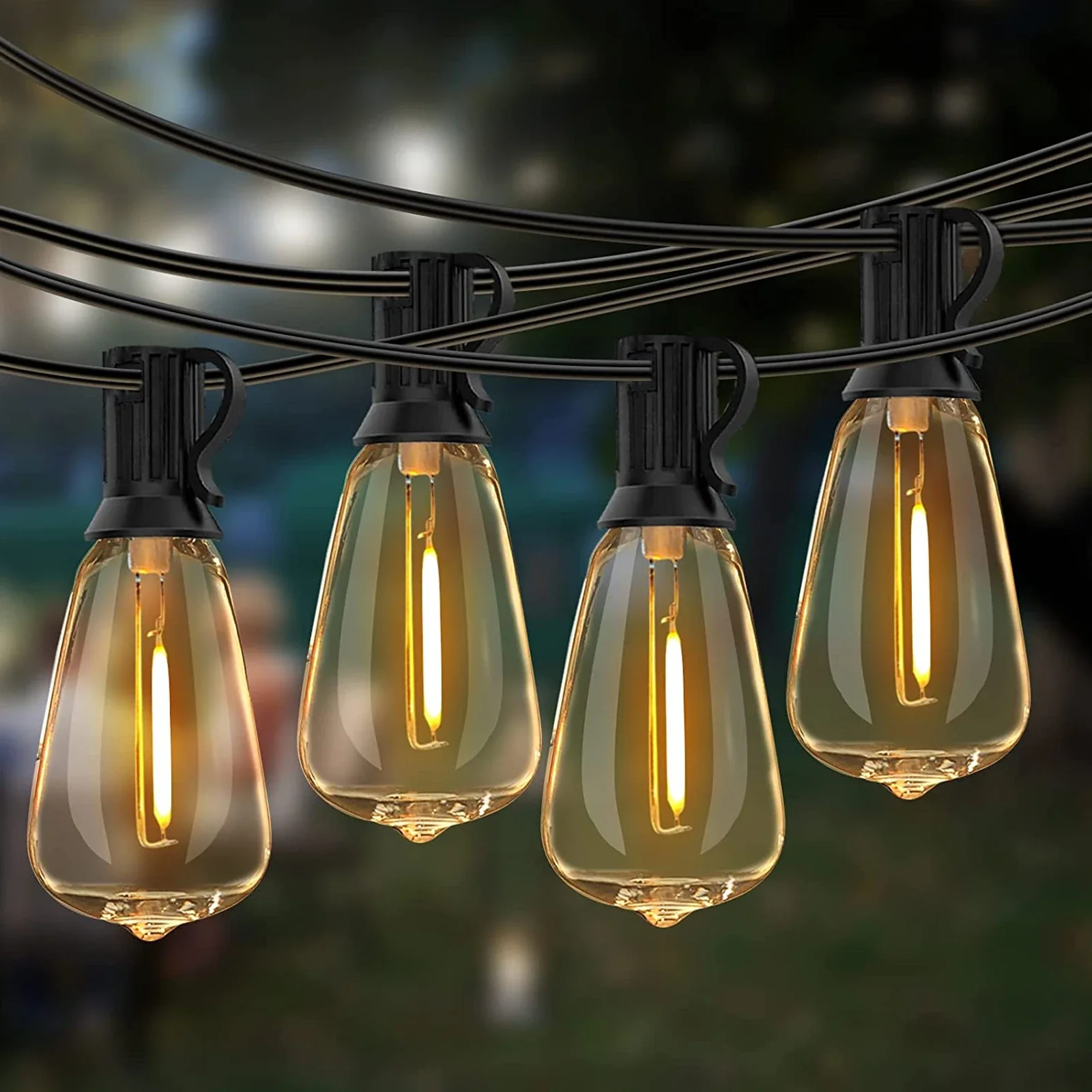 WTL NEW Waterproof Bulbs LED String Lights S14 G40 T38 Outdoor Lamp Christmas Decoration Solar Garden Decor Decorative Lighting
